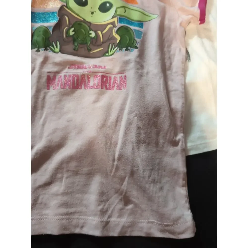 Carter's & Star Wars Lot T Shirts Girls Size 6 6x 7 7a 6 6x Grogu Dog Shades Bed